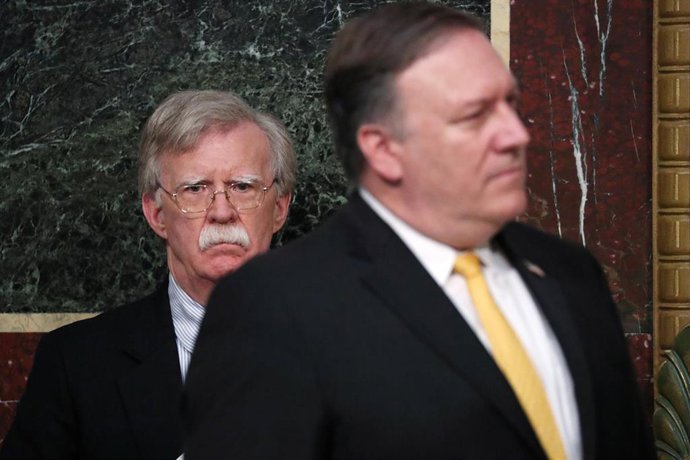John Bolton y Mike Pompeo