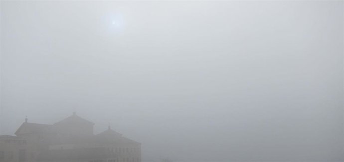 Niebla, nublado, frío, inverno, nebuloso