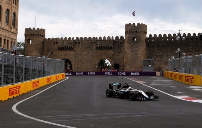 Lewis Hamilton Gran Premio Europa Bakú