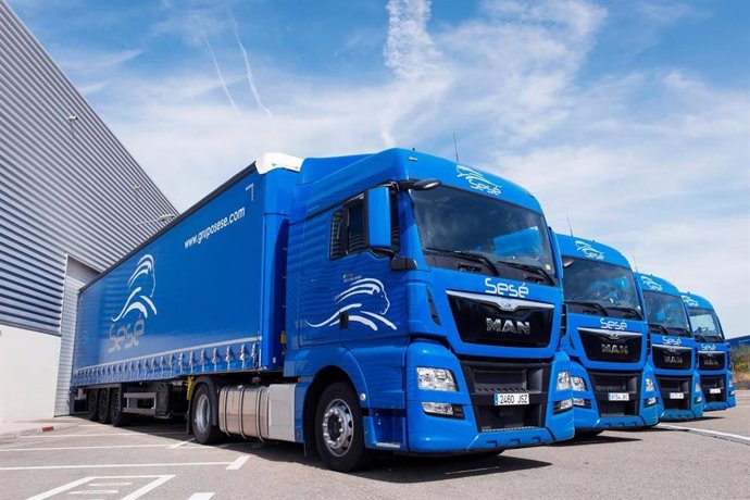 Flota de camiones del Grupo Sesé