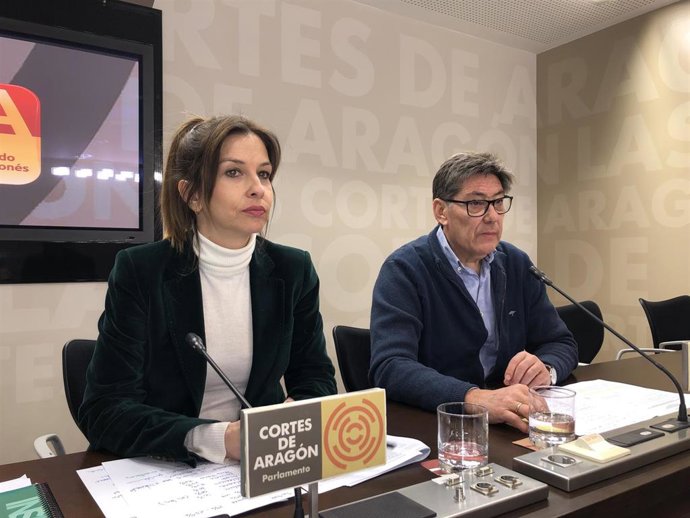 María Herrero y Arturo Aliaga, en la rueda de prensa
