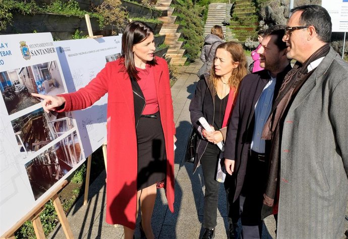 Alcaldesa inicio obras EBAR Las Llamas Santander