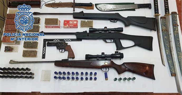 Las armas incautadas