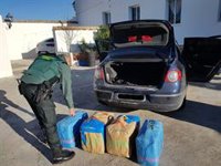 Detenidas dos personas en Benalup (Cádiz) acusadas de transportar más de 130 kilos de hachís en su coche