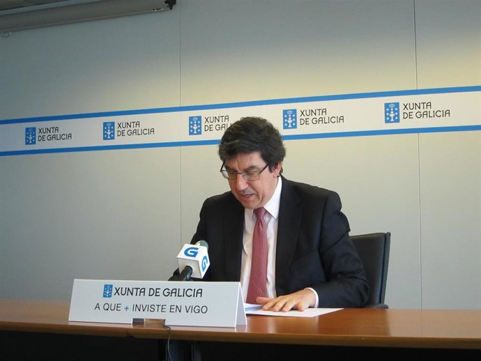 El delegado territorial de la Xunta en Vigo, Ignacio López-Chaves, durante la ru