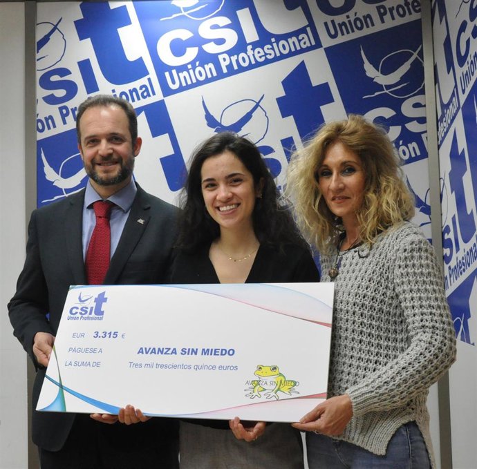 CSIT Unión Profesional dona más de 3.000 euros a la Asociación Avanza Sin Miedo