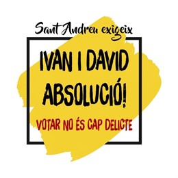 Campaña de apoyo a dos acusados por un acto pro 1-O