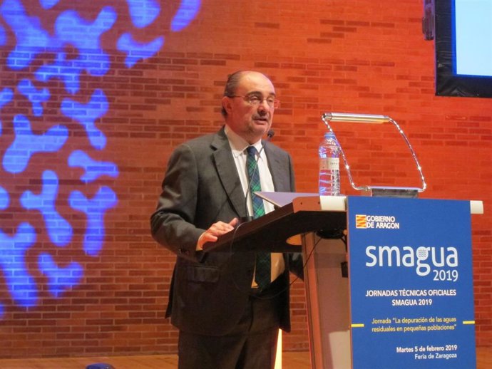 El presidente de Aragón, Javier Lambán, inaugura SMAGUA y SPAPER 2019