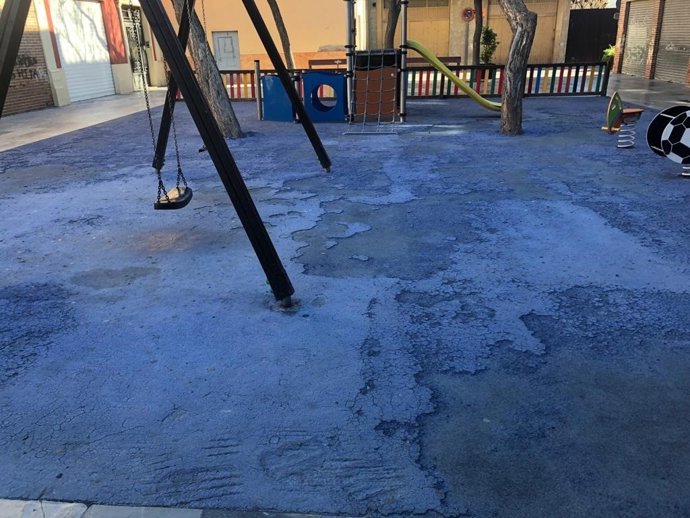 UN PARQUE EN LA Plaza Jardín San Juan Bautista, de Alquerías