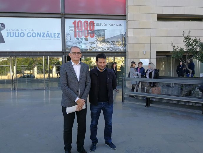 Vicent Marz y Jose Miguel Cortés en el IVAM
