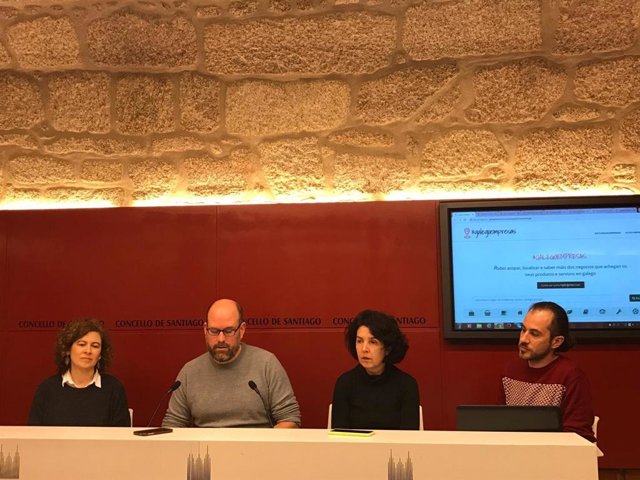 Presentación del proyecto Galegoempresas, de Santiago, Ames y Teo,