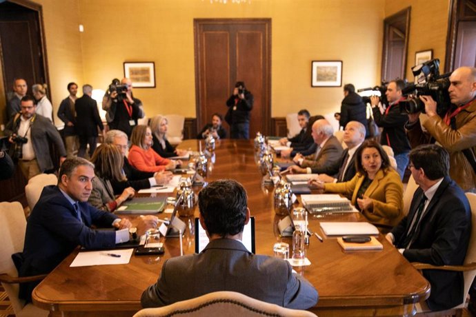 Primera reunión en el Palacio de San Telmo del Consejo de Gobierno de la Junta d