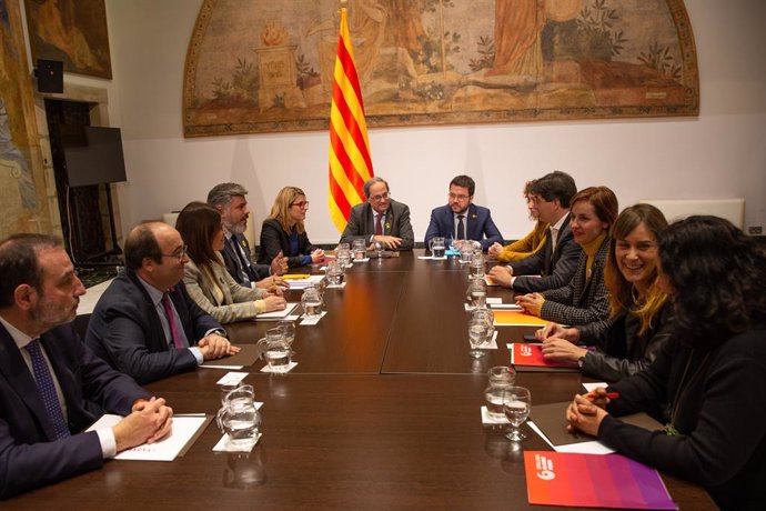 Reunió de l''Espai de Dileg'en el Palau de la Generalitat de Catalunya