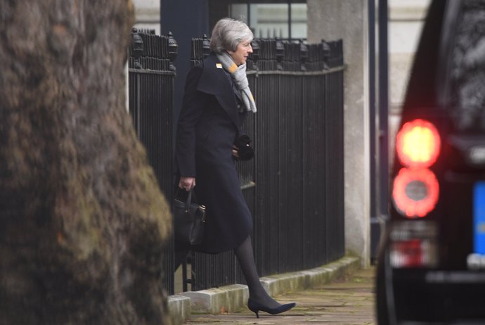 UK Prime Minister May heads to Northern Ireland on Brexit