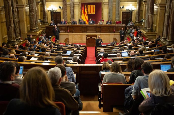 Sessió ordinria al Parlament de Catalunya