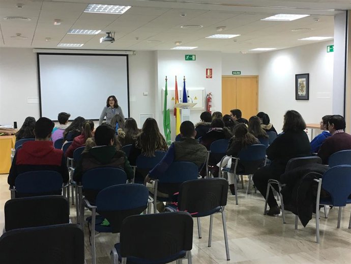Una de las visitas al Hospital Valle de los Pedroches
