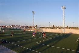 Partido de fútbol en el Dsitrito Sur de Alcalá de Guadaíra (Sevilla)