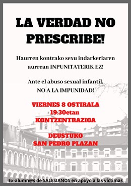 Convocan una concentración de apoyo a las presuntas vícitmas de abusos sexuales