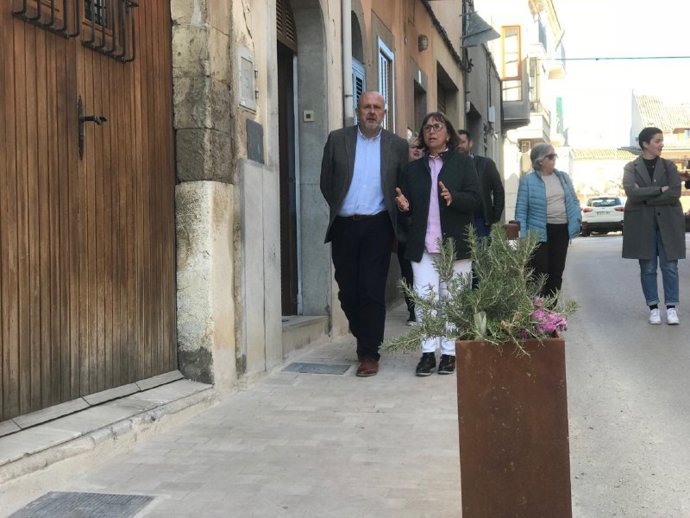 El president del Consell, Miquel Ensenyat, visita Campanet