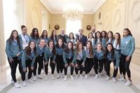 Garrido recibe a la Sub-17 femenina campeona del mundo: "Habéis marcado una época y eso quedará para siempre"