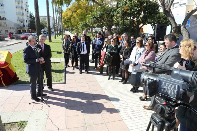 Inauguración bulevar Abogados de Oficio en Estepona