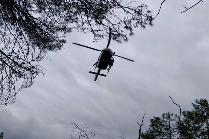 Imagen de archivo de un helicóptero de la Guardia Civil