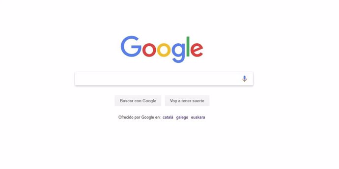 Pantalla principal Google