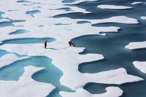 Fusión del hielo en el Ártico