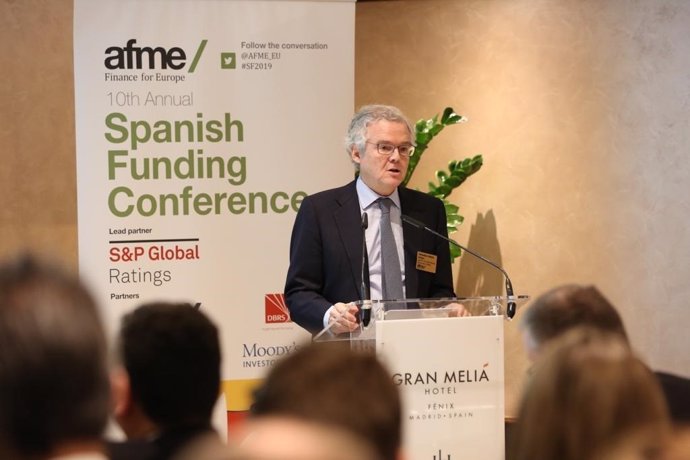 El presidente de la CNMV, Sebastián Albella, participa en la 'Sapanish Funding C