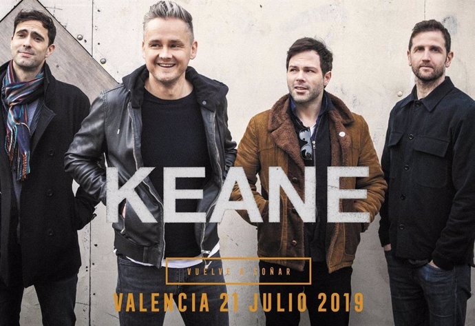 Keane nueva confirmación para 4ever Valencia Fest