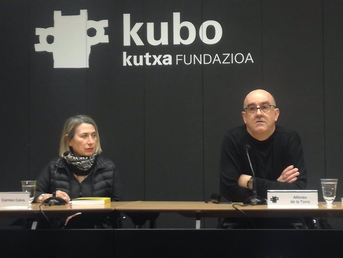 Inauguración de la muestra de Carmen Calvo en la sala Kubo Kutxa.