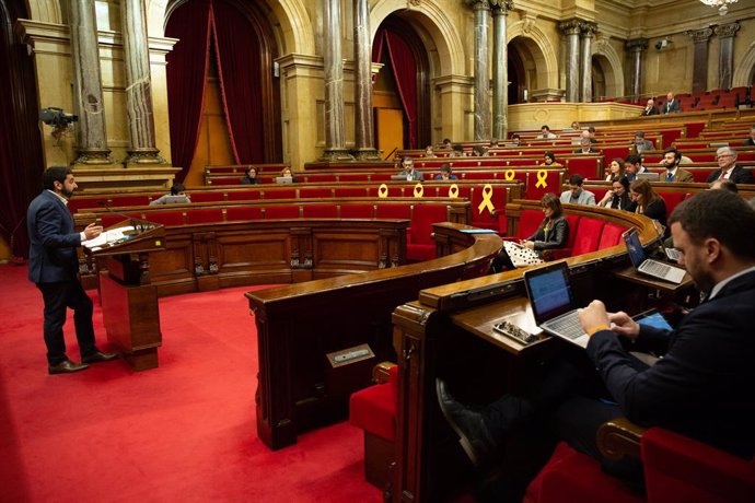Sessió al Parlament de Catalunya