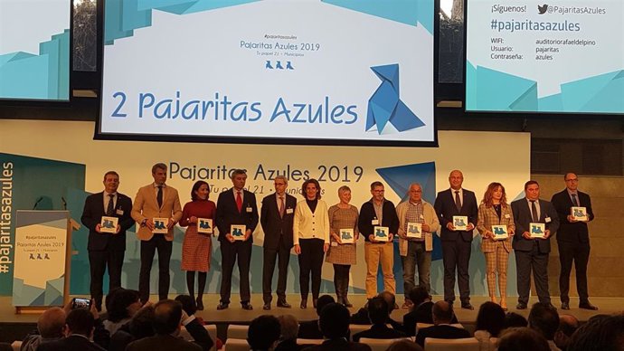 Teresa Ribera durante la entrega de 'Pajaritas Azules 2019'