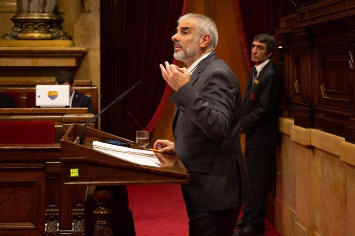El portavoz de Cs en el Parlament, Carlos Carrizosa