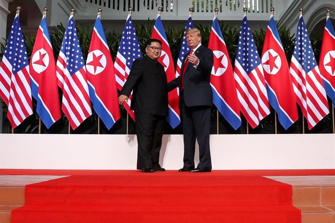 Histórico encuentro entre Donald Trump y Kim Jong Un en Singapur