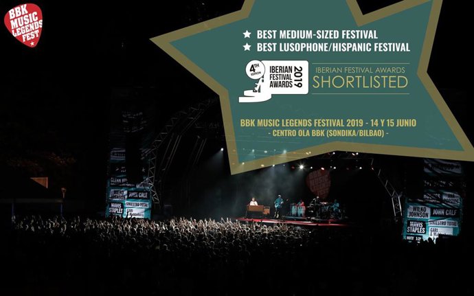 El festival BBK Music Legends, finalista en los Iberian Festival Awards