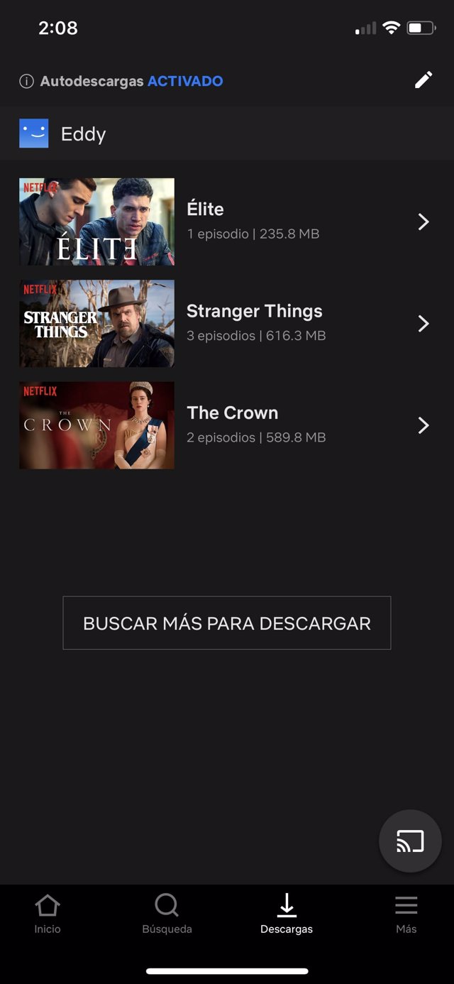 Llega las autodescargas de Netflix a iOS