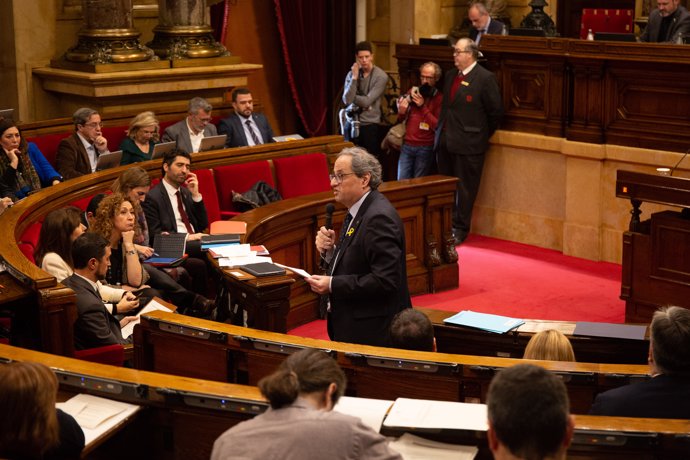 Sesión ordinaria en el Parlamento de Catalunya para tratar, en otros temas, el juicio al procés