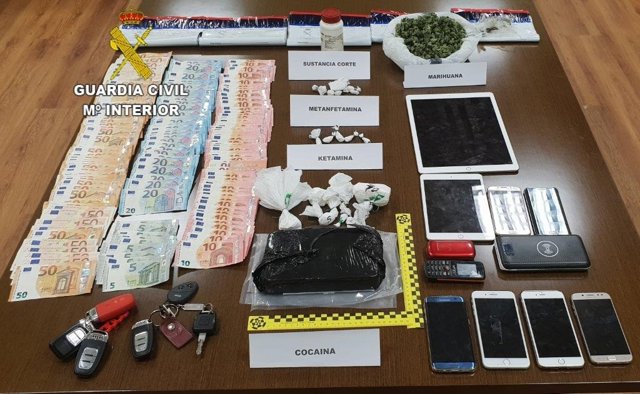 Efectos ocupados al grupo dedicado al narcotráfico.