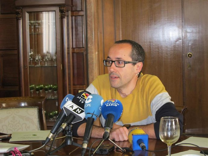 Alberto Cubero, en un desayuno informativo este viernes en el Ayuntamiento