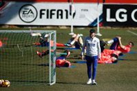 Simeone: "Solari ha demostrado personalidad para dirigir al Real Madrid"