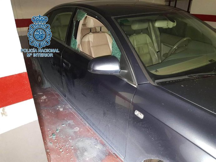 Uno de los turismos afectados