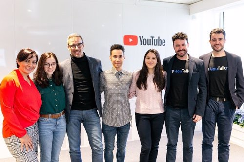 Los youtubers Rosa Garalva, PlatanoMelón, Unicoos, ExpoCaseros y YouTalkTV (izq 