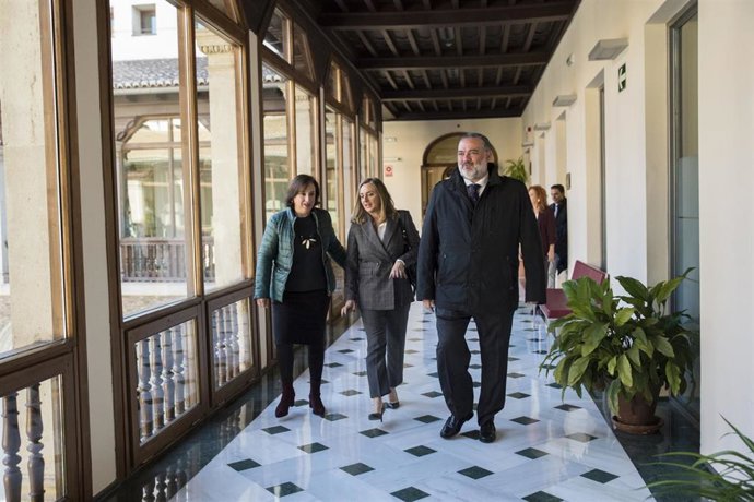 El nuevo delegado del Gobierno andaluz en Granada, Pablo García, en la Junta