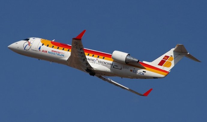 Avión de Air Nostrum que hace la ruta Almería-Sevilla