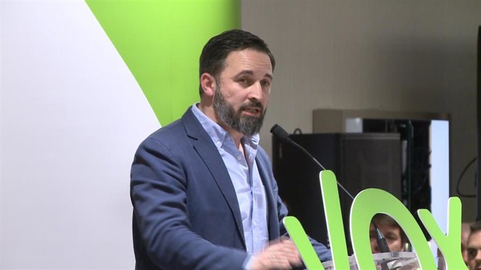El presidente de Vox, Santiago Abascal