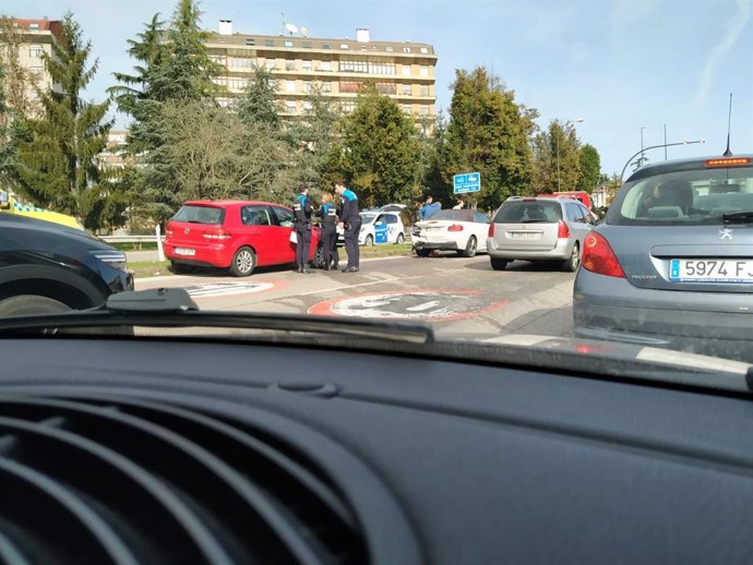 Accidente de tráfico a la entrada de Oviedo
