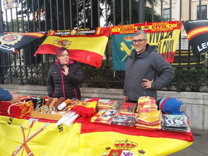 Concentración en Madrid bajo el lema 'Por una España unida'  