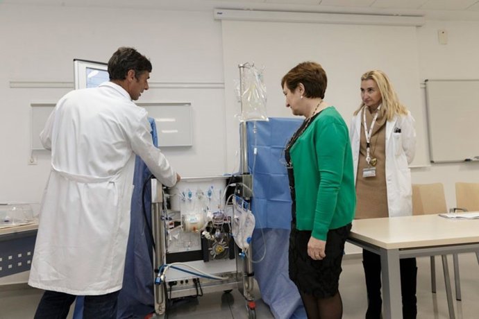 Imagen de archivo de la presentación del dispostivo de perfusión pulmonar ex viv