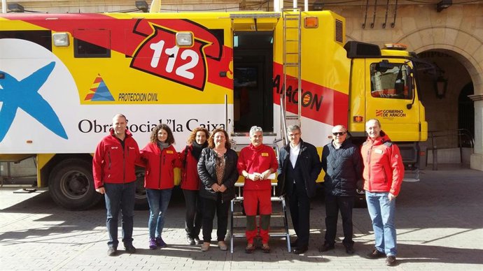 Guillén en el puesto de Mando Avanzado del 112